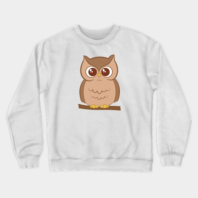 Cute Owl Awesome gift - for owl lovers Crewneck Sweatshirt by Ebhar